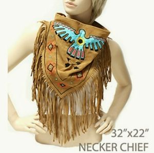 Suede Fringe Eagle Accessory